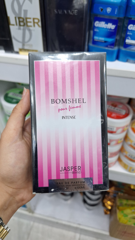 عطر ادوپرفیوم زنانه جاسپر مدل BOMSHEL حجم ۱۰۰ میل خنک و شیرین
