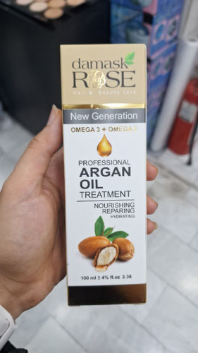 روغن آرگان داماسک رز مدل مغذی و ترمیم کننده/حجم 100میل
